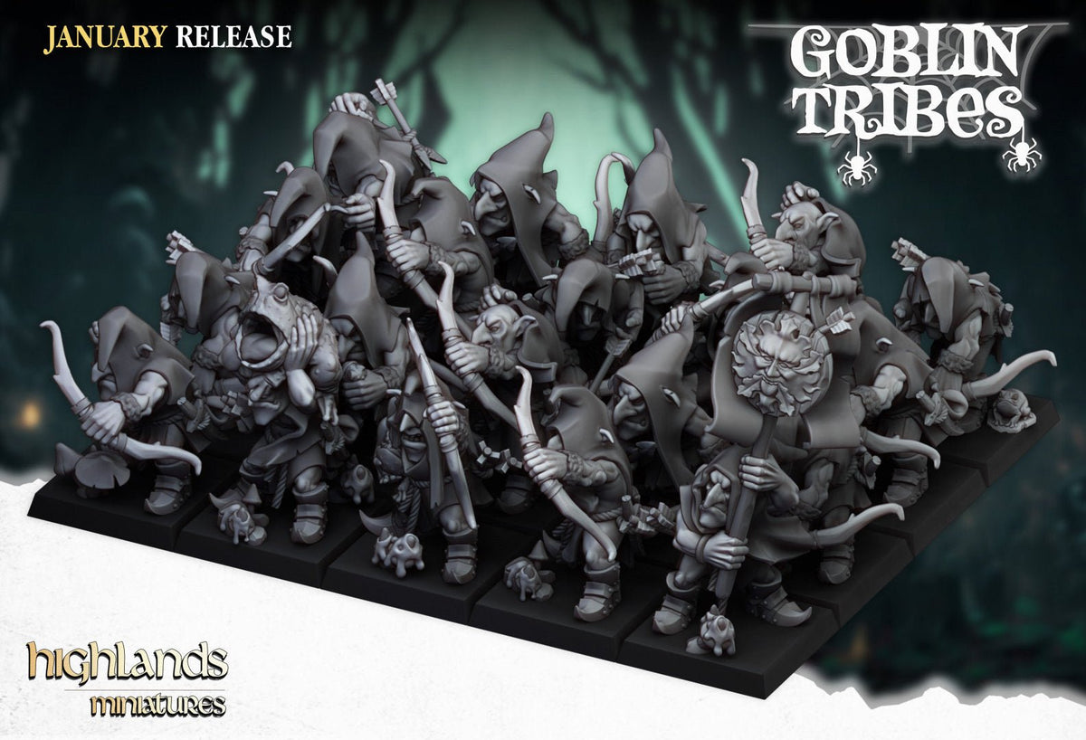 Swamp Goblins with Bows - Goblin Tribes - Highlands Miniatures - Sigmarite Boutique
