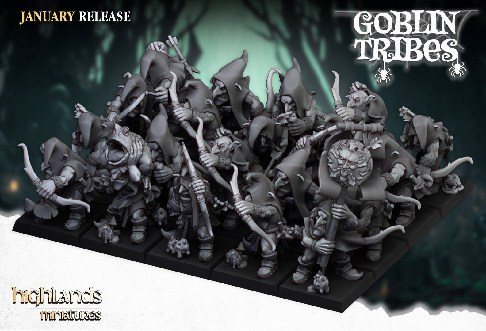 Swamp Goblins with Bows - Goblin Tribes - Highlands Miniatures - Sigmarite Boutique