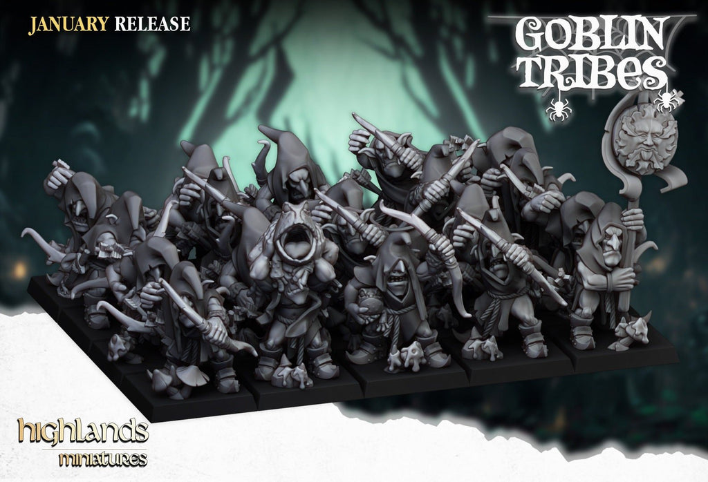 Swamp Goblins with Bows - Goblin Tribes - Highlands Miniatures - Sigmarite Boutique