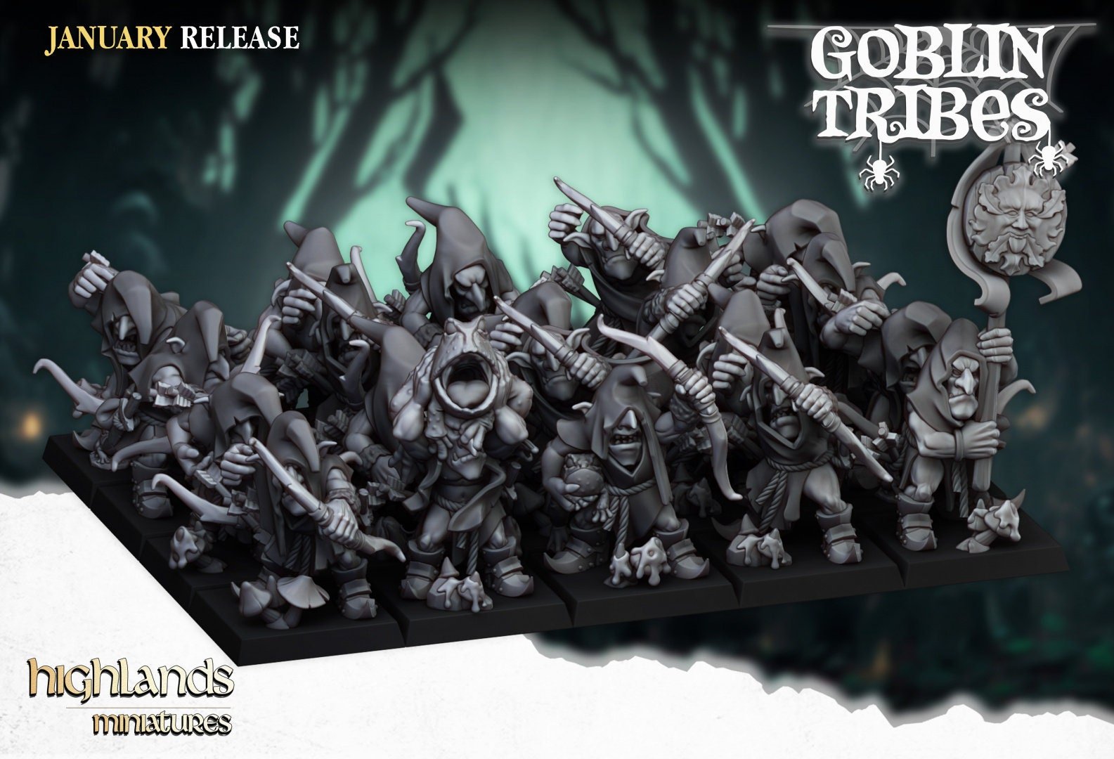 Swamp Goblins with Bows - Goblin Tribes - Highlands Miniatures - Sigmarite Boutique
