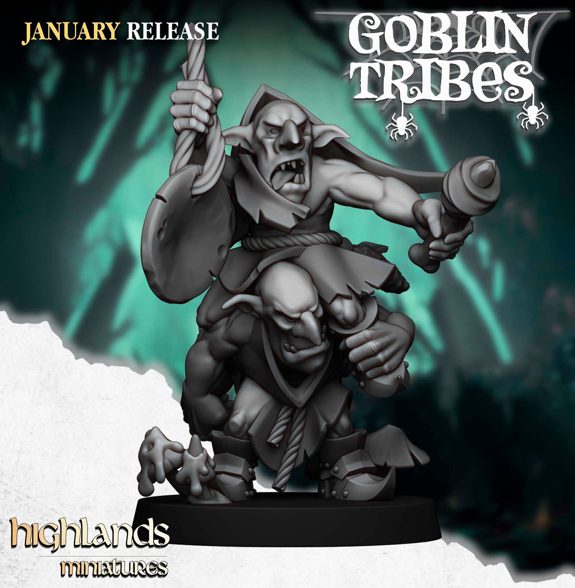 Swamp Goblins with Pikes - Goblin Tribes - Highlands Miniatures - Sigmarite Boutique