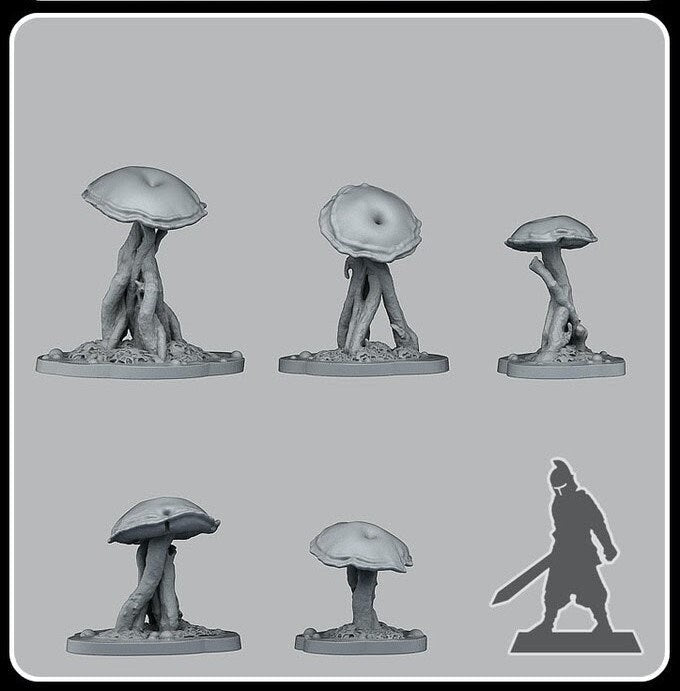 Swamp Mushrooms - Fantastic Plants and Rocks - Print Your Monsters - Sigmarite Boutique