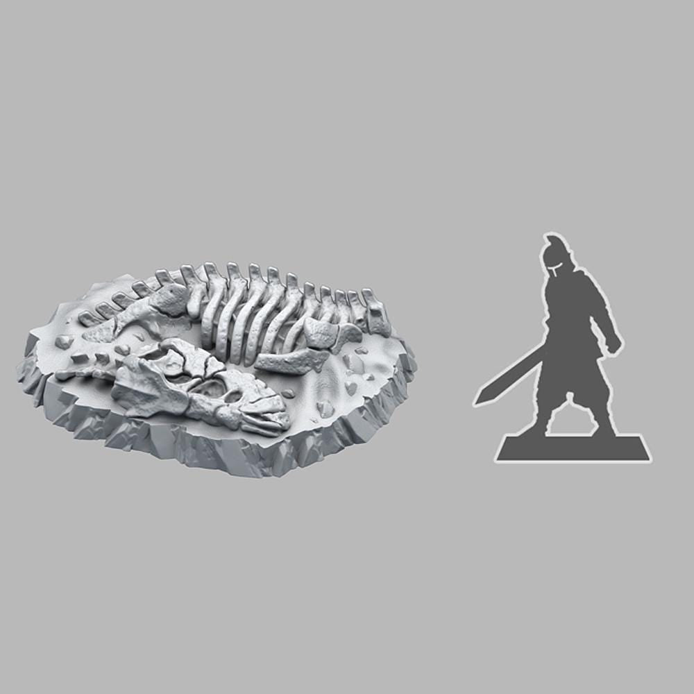 T-Rex Fossil - Fantasy Scatter Terrain for DnD, RPGs & 28mm Wargaming Resin Printed Terrain Set - Sigmarite Boutique