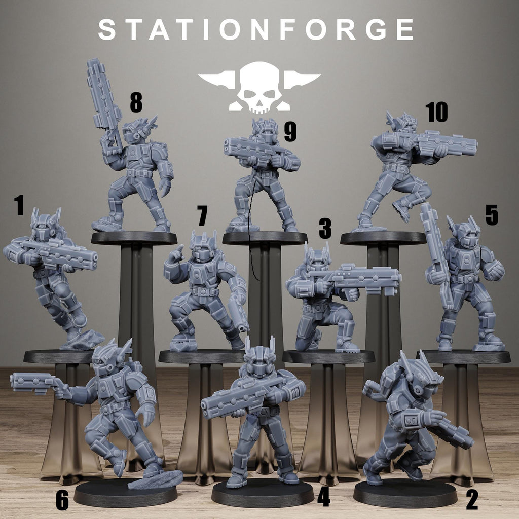 Tarion Assault Squad - Elite Strike Team Resin Miniatures for Sci-Fi Soldier Wargaming - Stationforge - Sigmarite Boutique