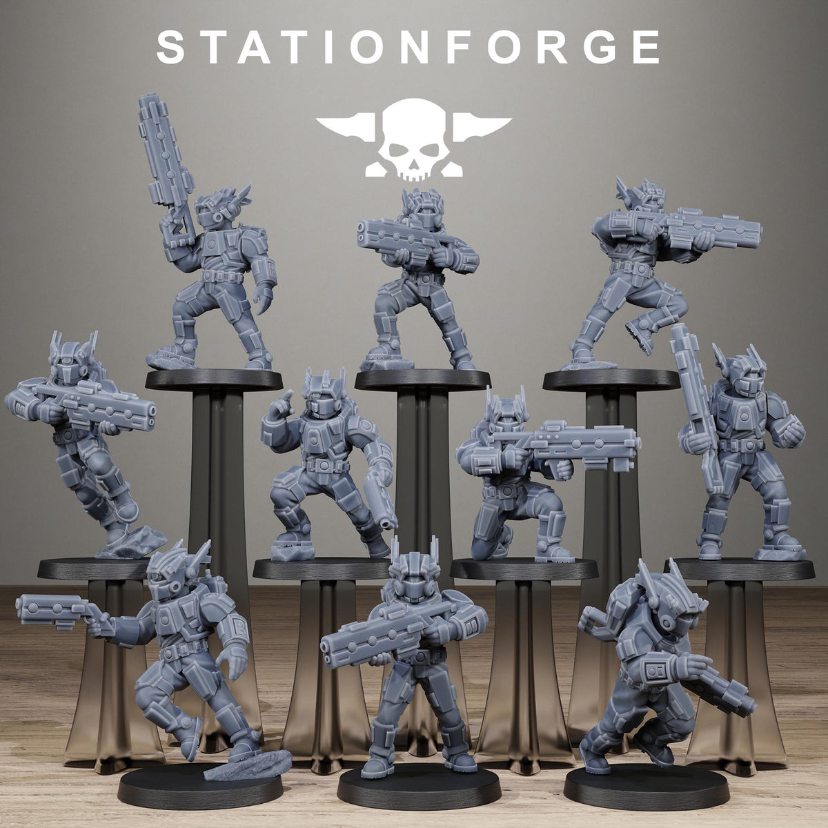 Tarion Assault Squad - Elite Strike Team Resin Miniatures for Sci-Fi Soldier Wargaming - Stationforge - Sigmarite Boutique