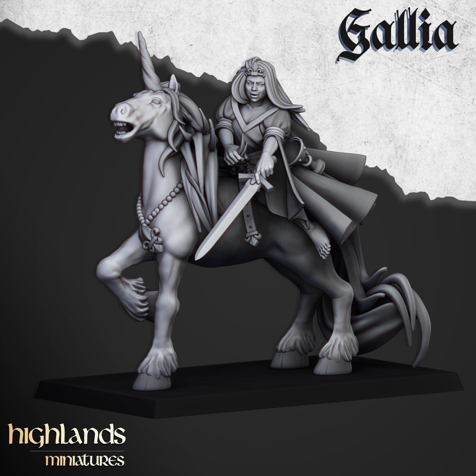 The Lady of Gallia - Highlands Miniatures - Sigmarite Boutique