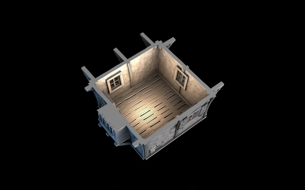 Tombstone Residence - Multi-Level 28mm Fantasy Terrain with Playable Interior - Sigmarite Boutique