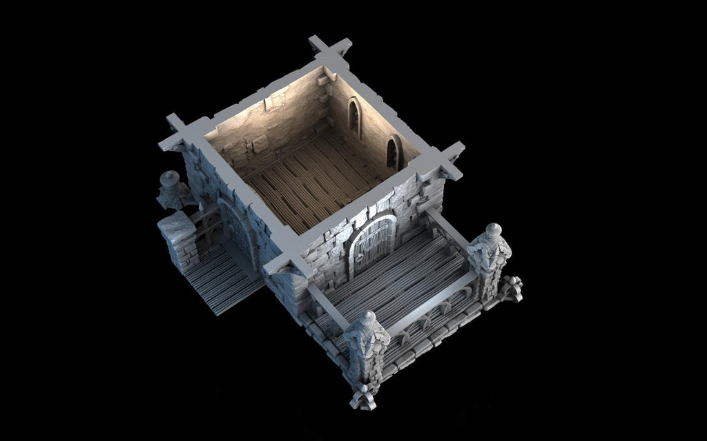 Tombstone Residence - Multi-Level 28mm Fantasy Terrain with Playable Interior - Sigmarite Boutique