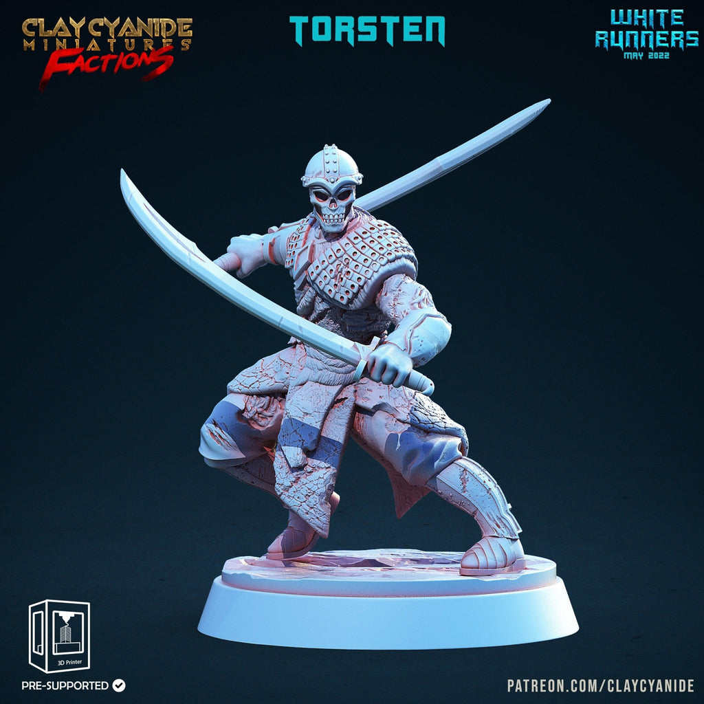 Torsten - White Runners - Clay Cyanide - Sigmarite Boutique