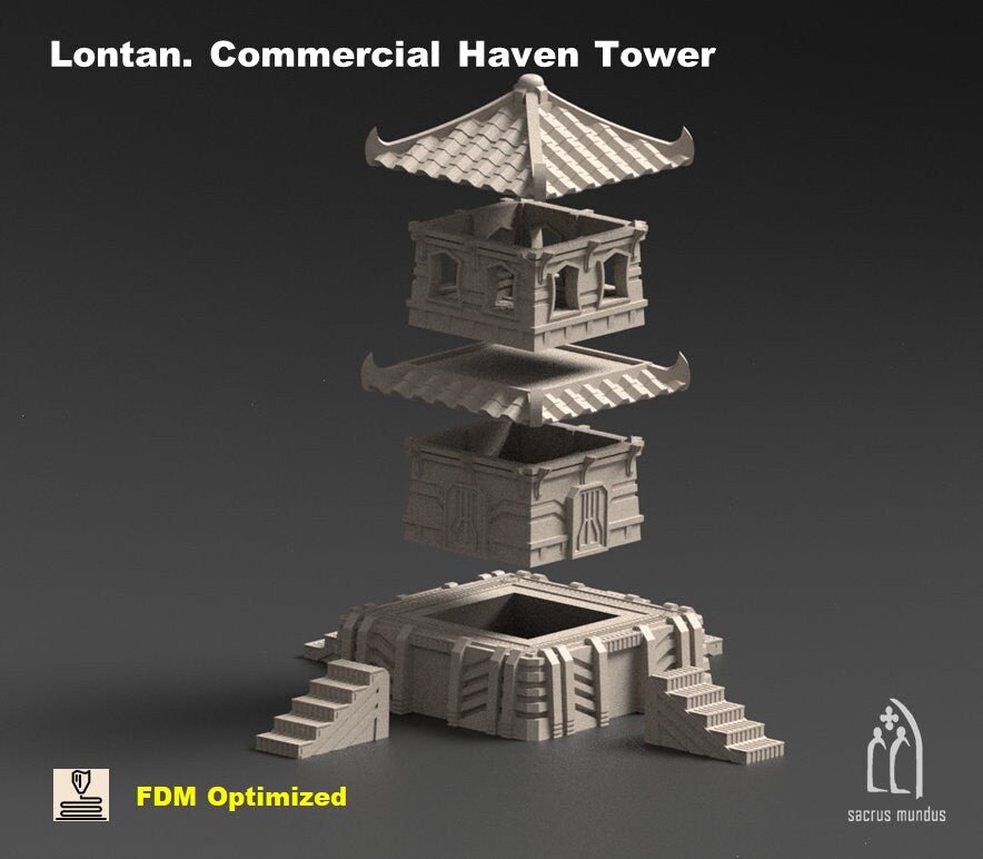 Tower - Lontan, the Commercial Haven - Sacrus Mundus Designs - Sigmarite Boutique