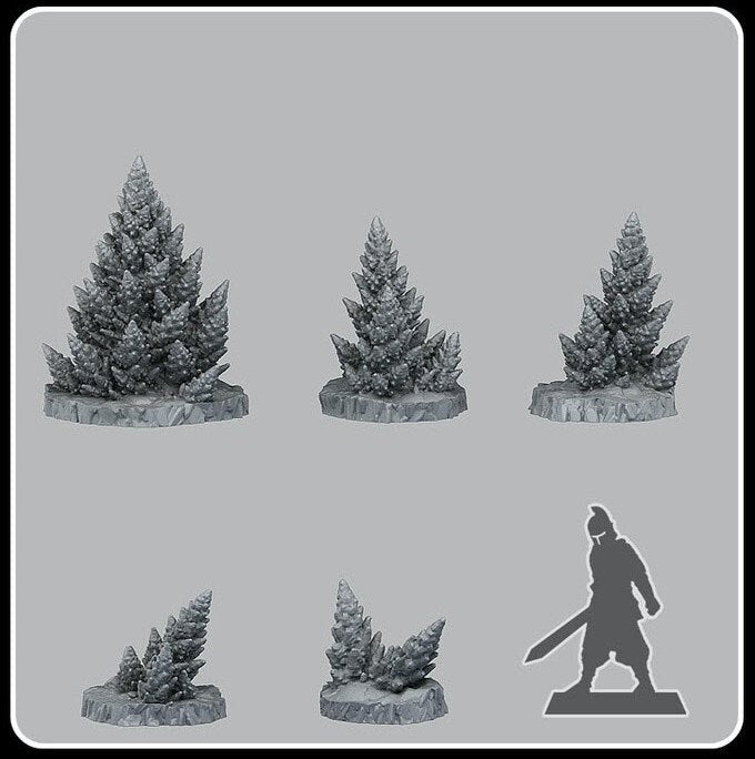 Toxic Alien Pines - Fantastic Plants and Rocks - Print Your Monsters - Sigmarite Boutique