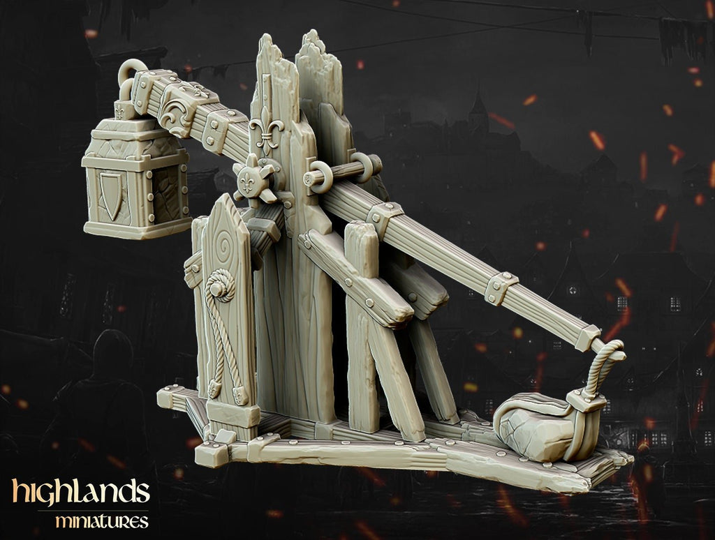 Trebuchet and Crew - Highlands Miniatures - Sigmarite Boutique