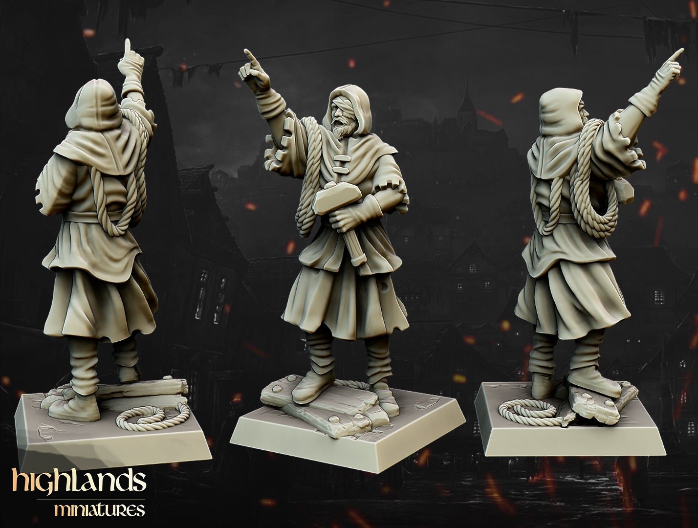 Trebuchet and Crew - Highlands Miniatures - Sigmarite Boutique