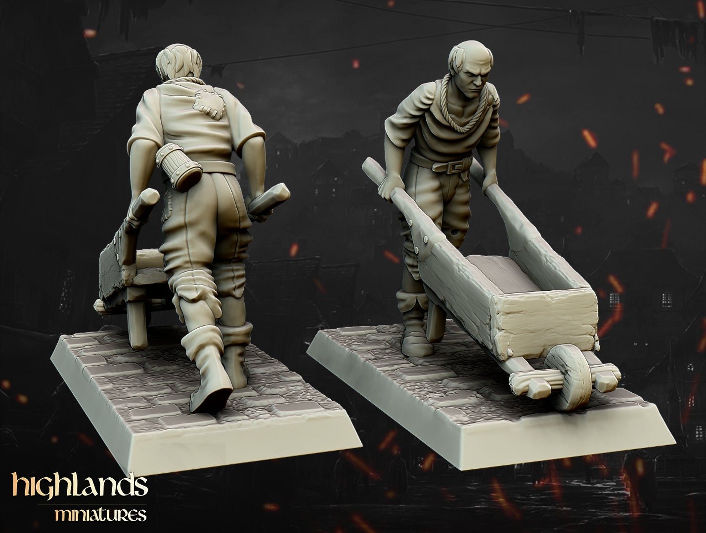 Trebuchet and Crew - Highlands Miniatures - Sigmarite Boutique