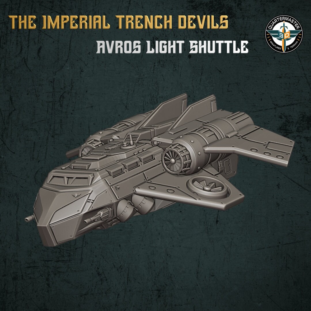 Trench Devils Avros Light Shuttle - Quartermaster 3D - Sigmarite Boutique