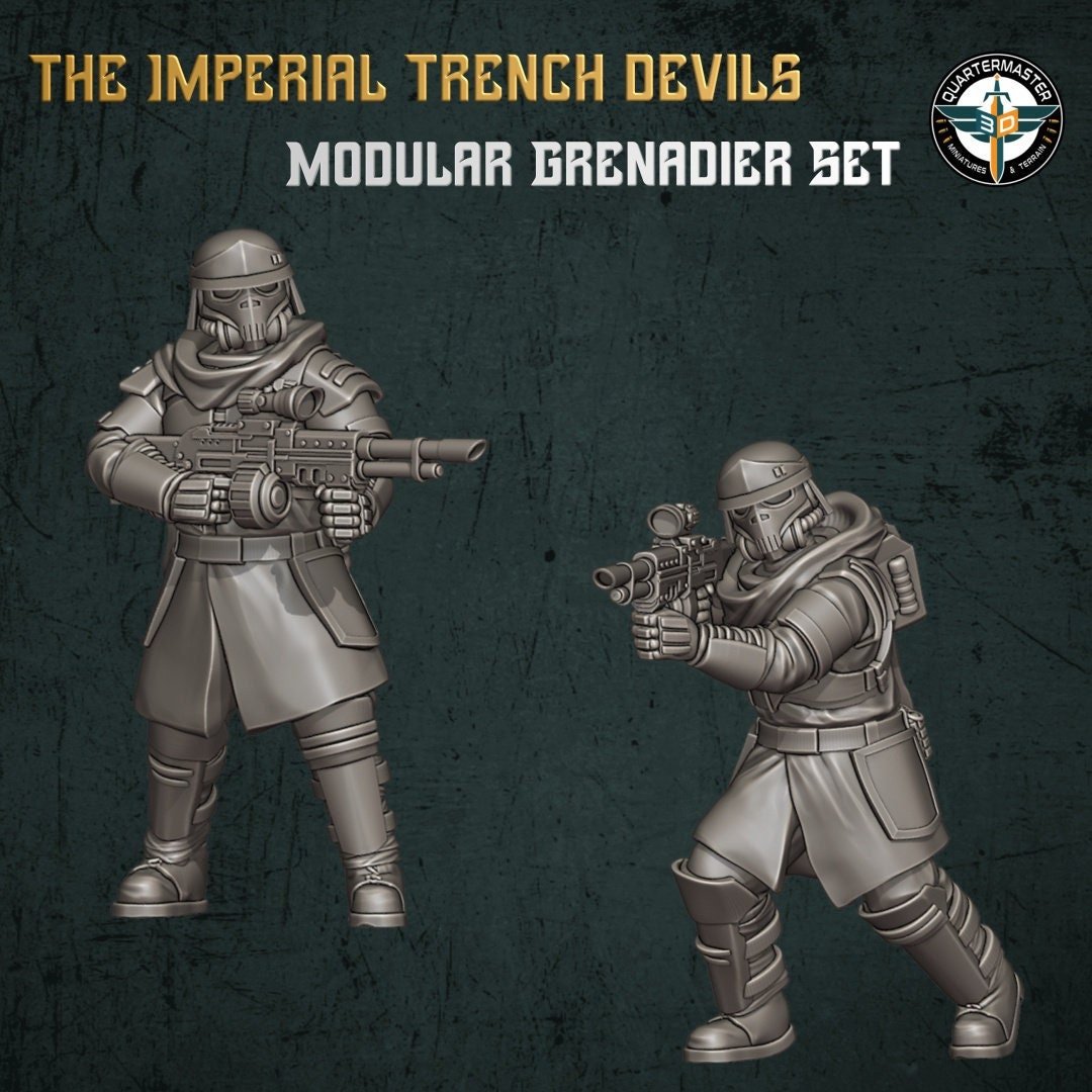 Trench Devils Grenadier Squad - Quartermaster 3D - Sigmarite Boutique