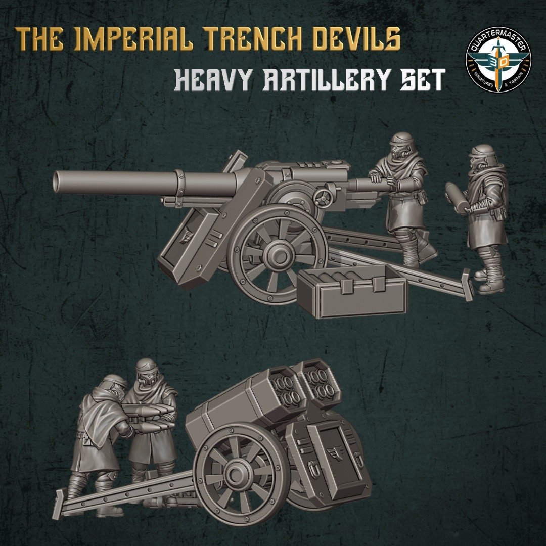 Trench Devils Heavy Artillery - Quartermaster 3D - Sigmarite Boutique