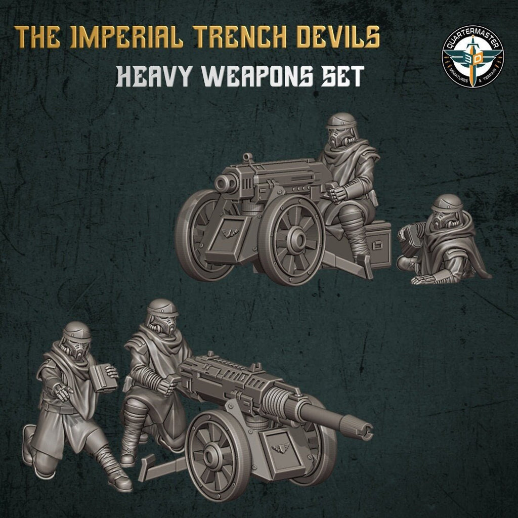 Trench Devils Heavy Weapons Team - Quartermaster 3D - Sigmarite Boutique