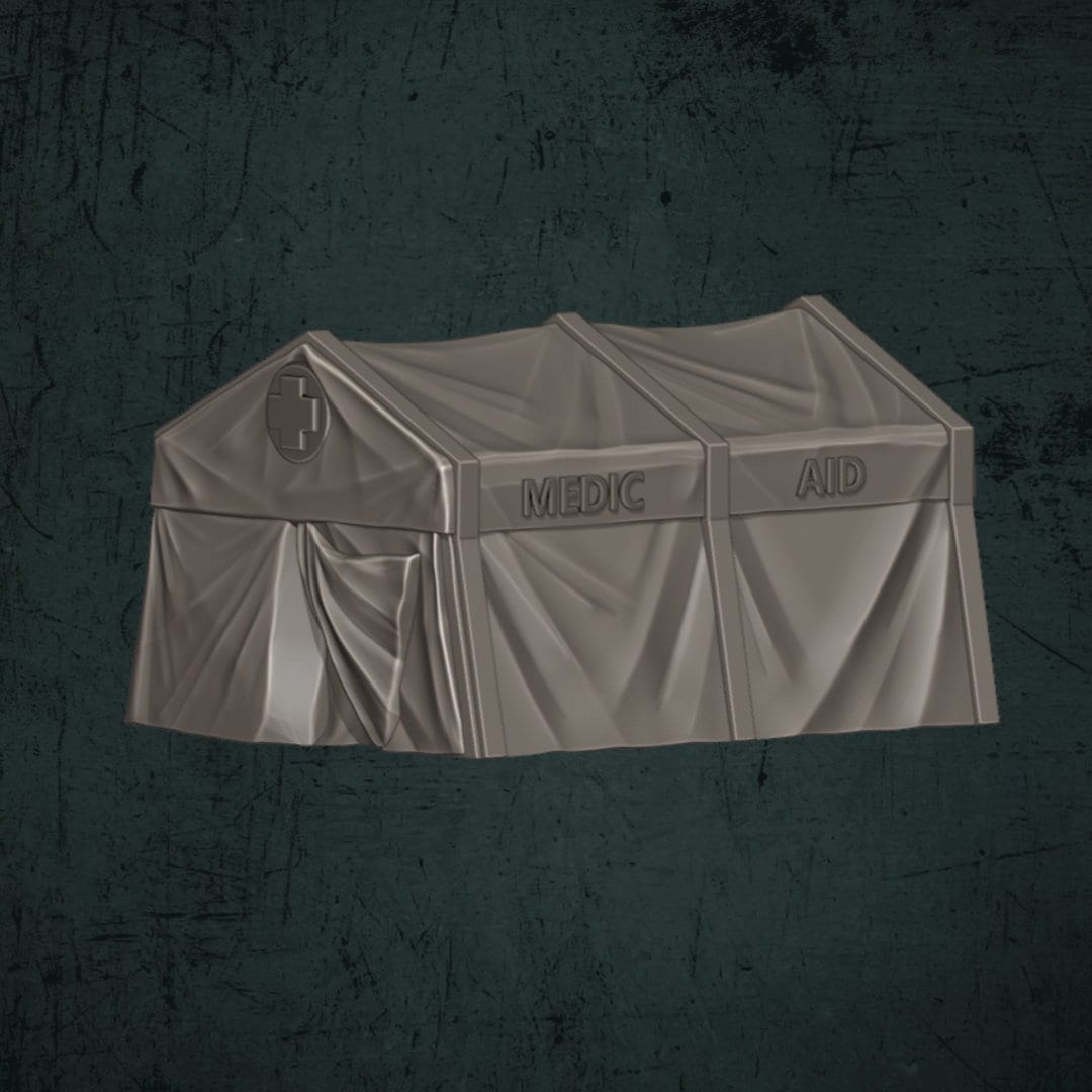 Trench Devils Medic Tent - Quartermaster 3D - Sigmarite Boutique