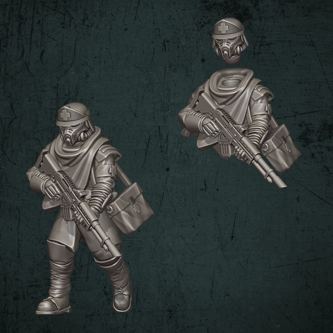 Trench Devils Medics - Quartermaster 3D - Sigmarite Boutique