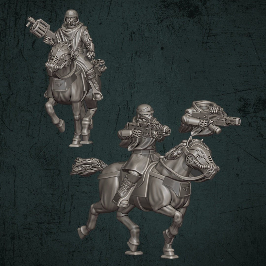 Trench Devils Modular Cavalry - Quartermaster 3D - Sigmarite Boutique