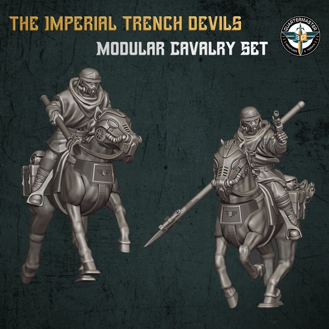 Trench Devils Modular Cavalry - Quartermaster 3D - Sigmarite Boutique