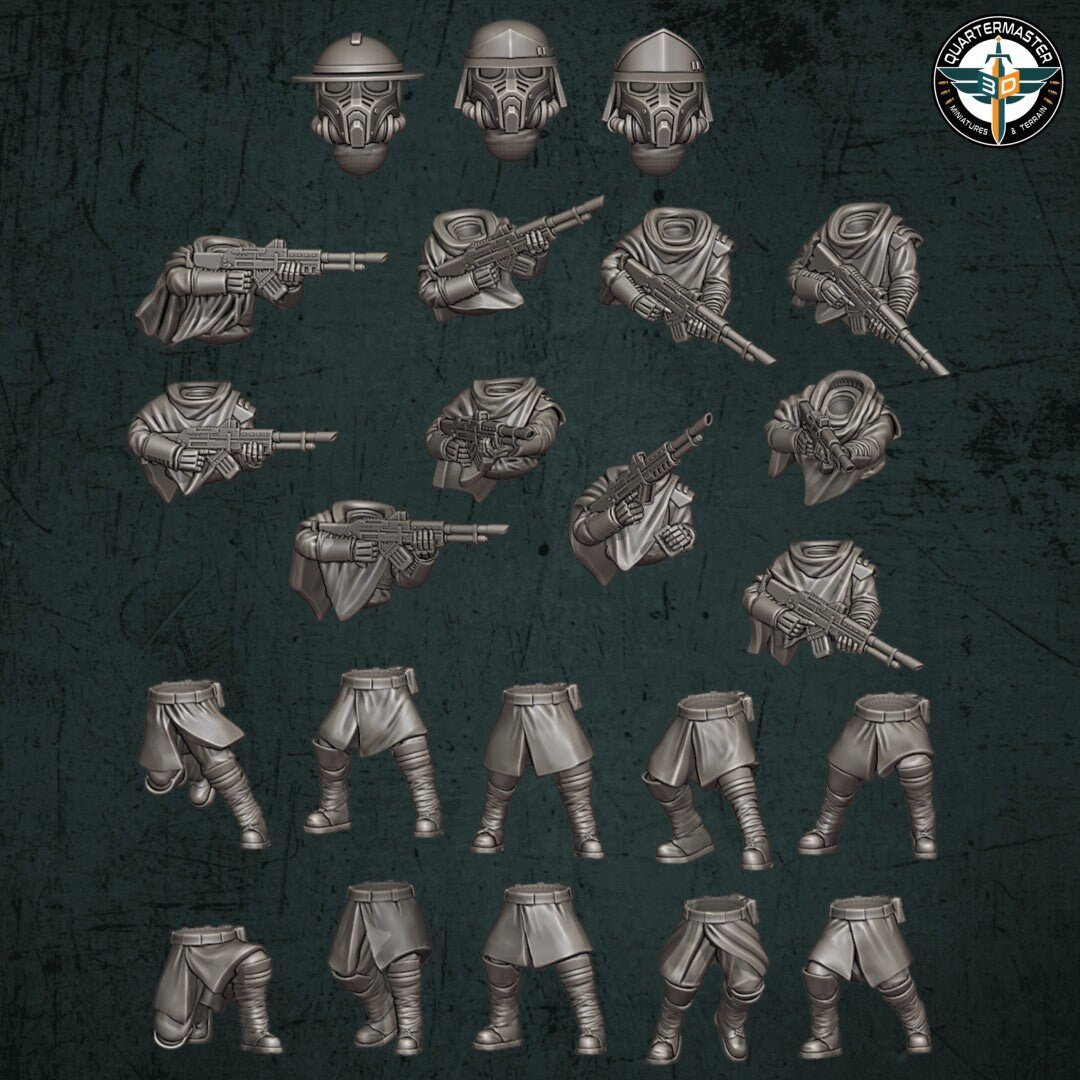 Trench Devils Modular Infantry - Quartermaster 3D - Sigmarite Boutique