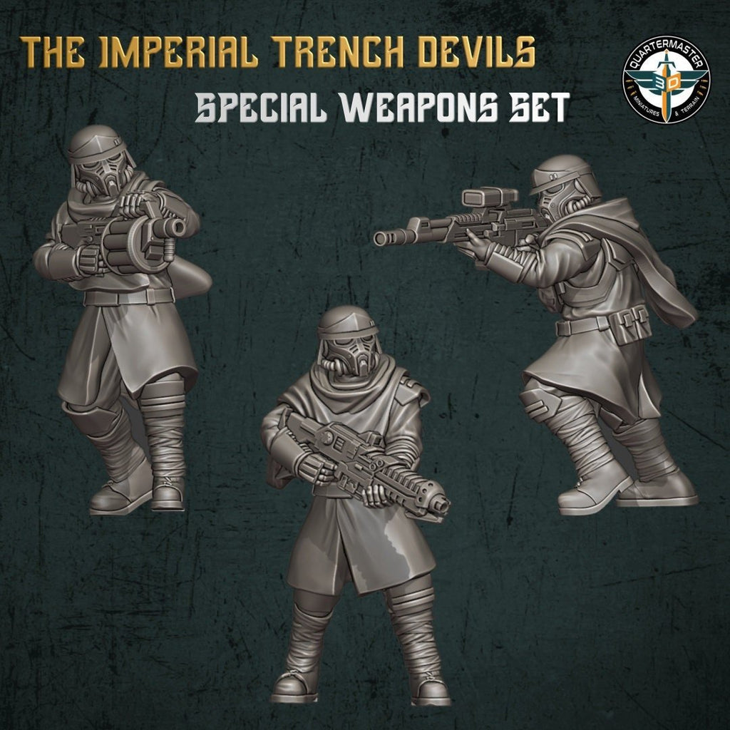 Trench Devils Modular Special Weapons - Quartermaster 3D - Sigmarite Boutique