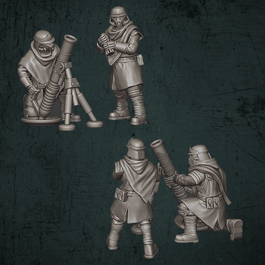 Trench Devils Mortar Team - Quartermaster 3D - Sigmarite Boutique