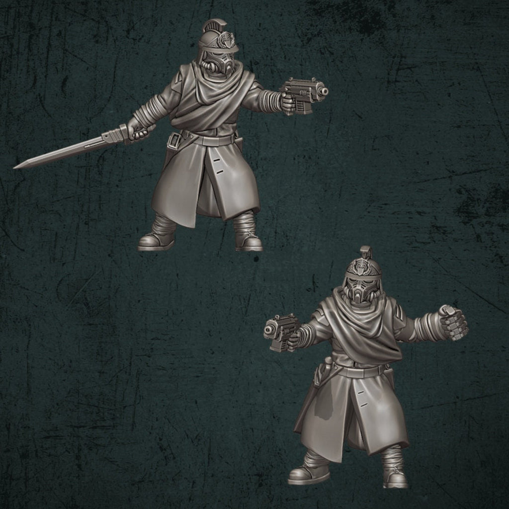 Trench Devils Officers and NCOs - Quartermaster 3D - Sigmarite Boutique