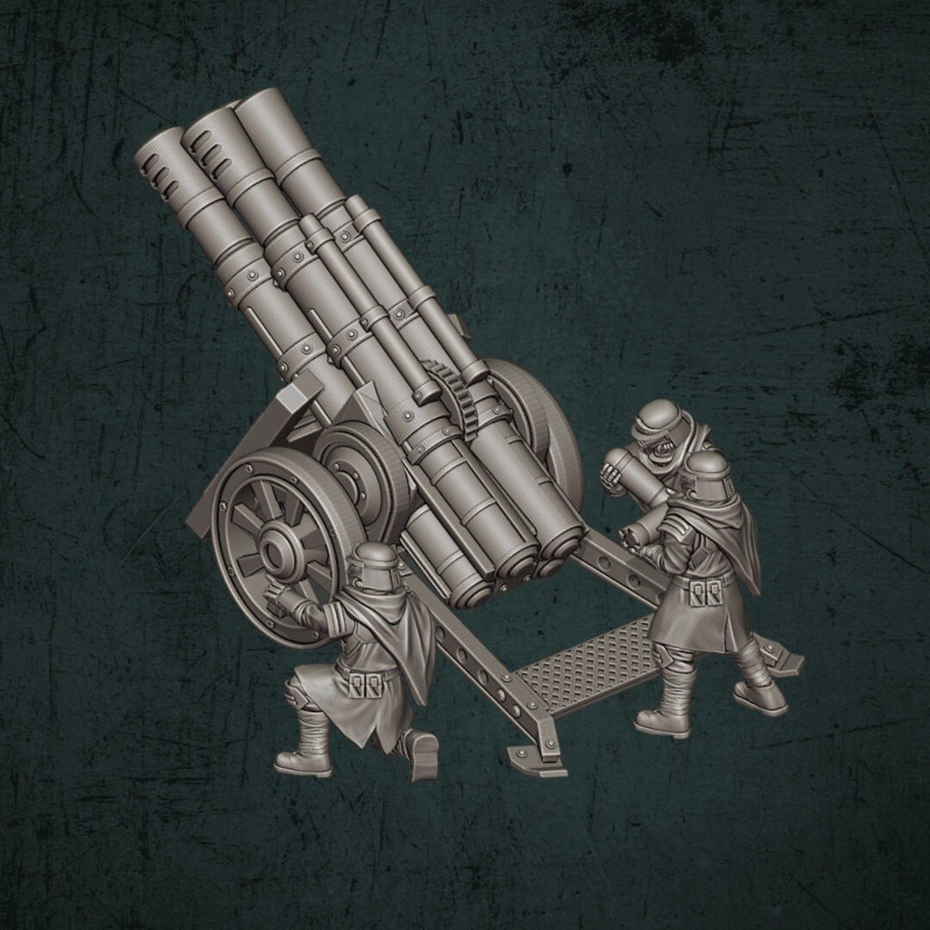 Trench Devils Quad Cannon - Quartermaster 3D - Sigmarite Boutique