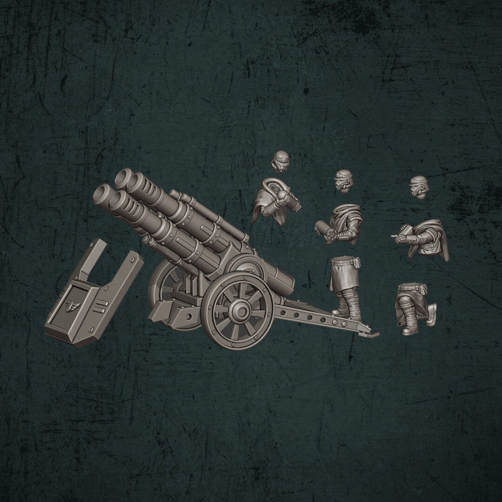 Trench Devils Quad Cannon - Quartermaster 3D - Sigmarite Boutique