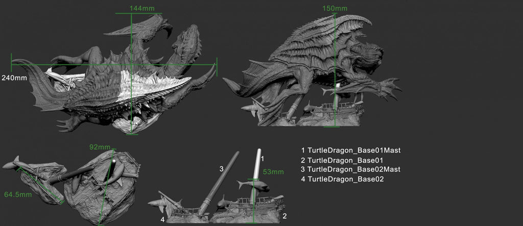 Turtle Dragon - Depths of the Abyss - Mini Monster Mayhem - Sigmarite Boutique