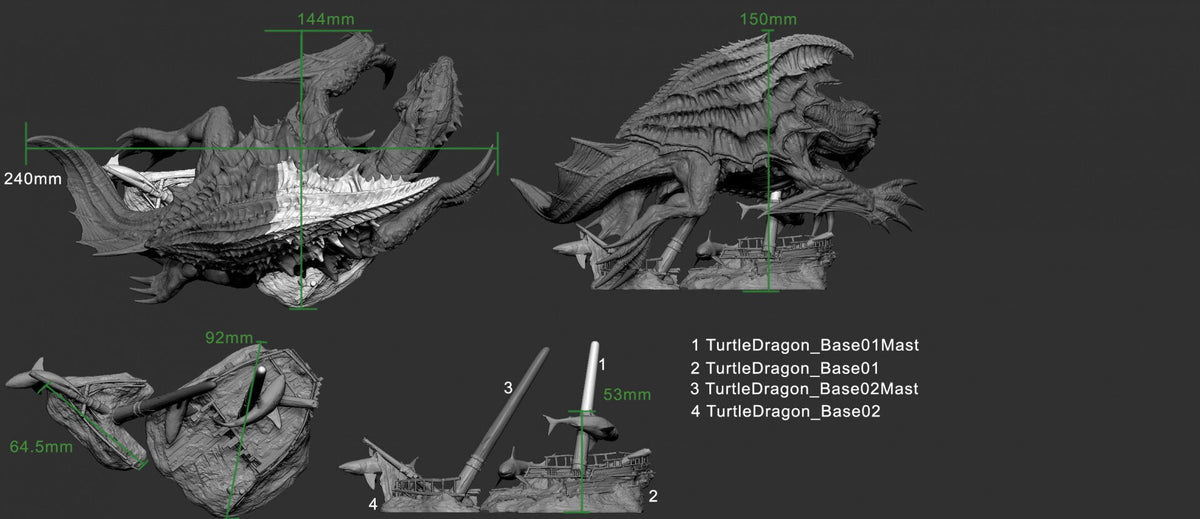 Turtle Dragon - Depths of the Abyss - Mini Monster Mayhem - Sigmarite Boutique