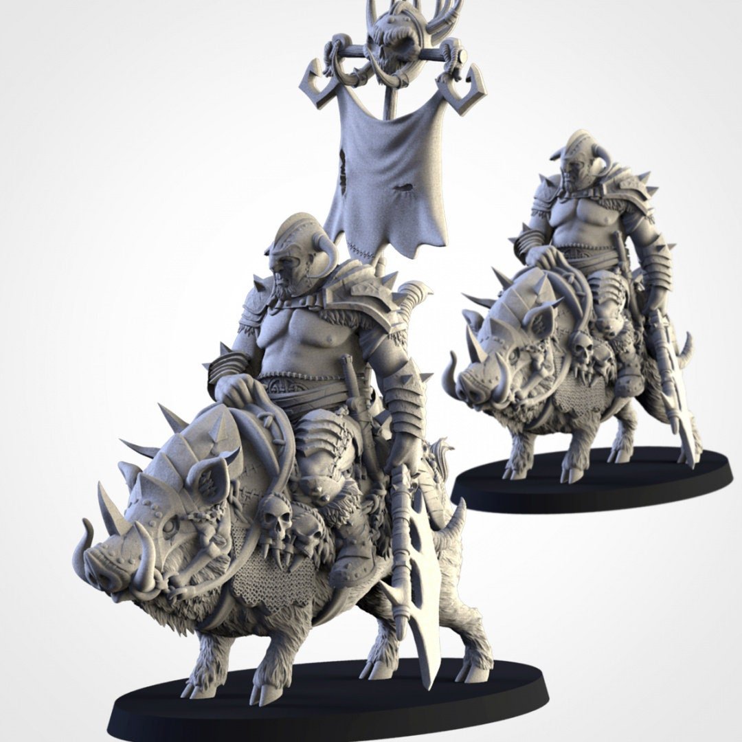 Tusker Cavalry - Northern Ogres - Txarli Factory - Sigmarite Boutique