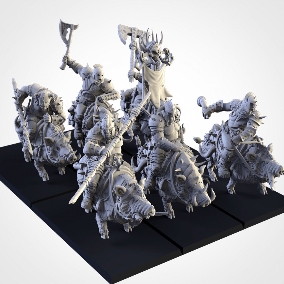 Tusker Cavalry - Northern Ogres - Txarli Factory - Sigmarite Boutique