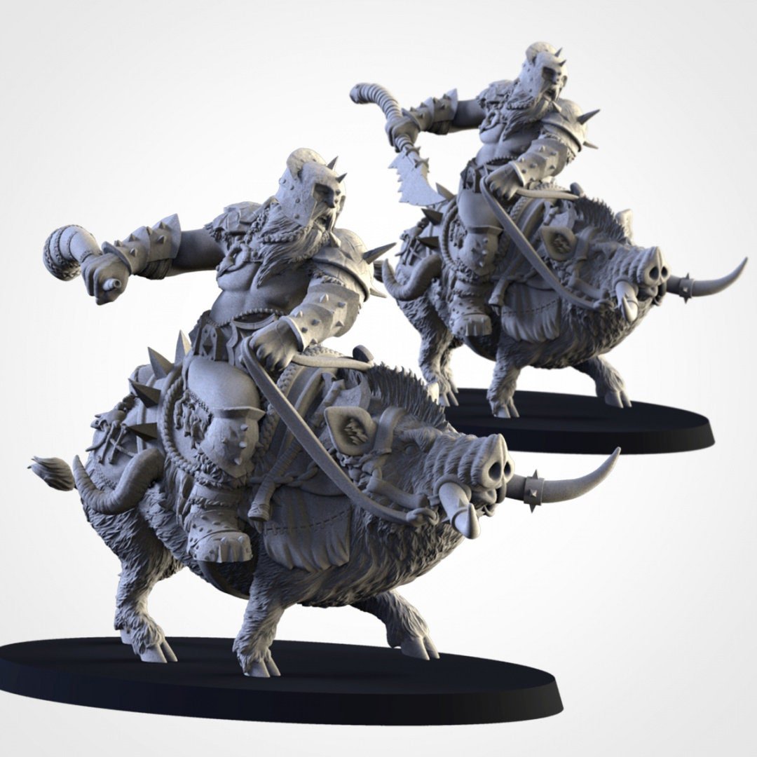 Tusker Cavalry - Northern Ogres - Txarli Factory - Sigmarite Boutique