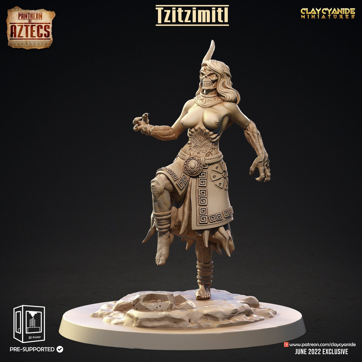 Tzitzimitl - Pantheon of the Aztecs - Clay Cyanide - Sigmarite Boutique