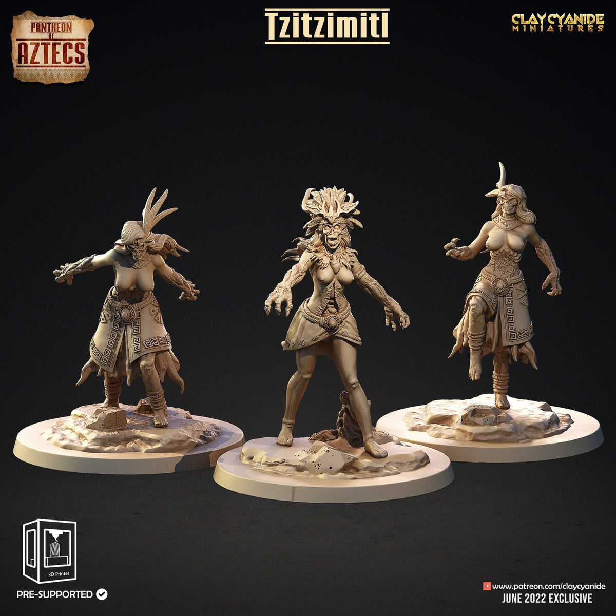 Tzitzimitl - Pantheon of the Aztecs - Clay Cyanide - Sigmarite Boutique
