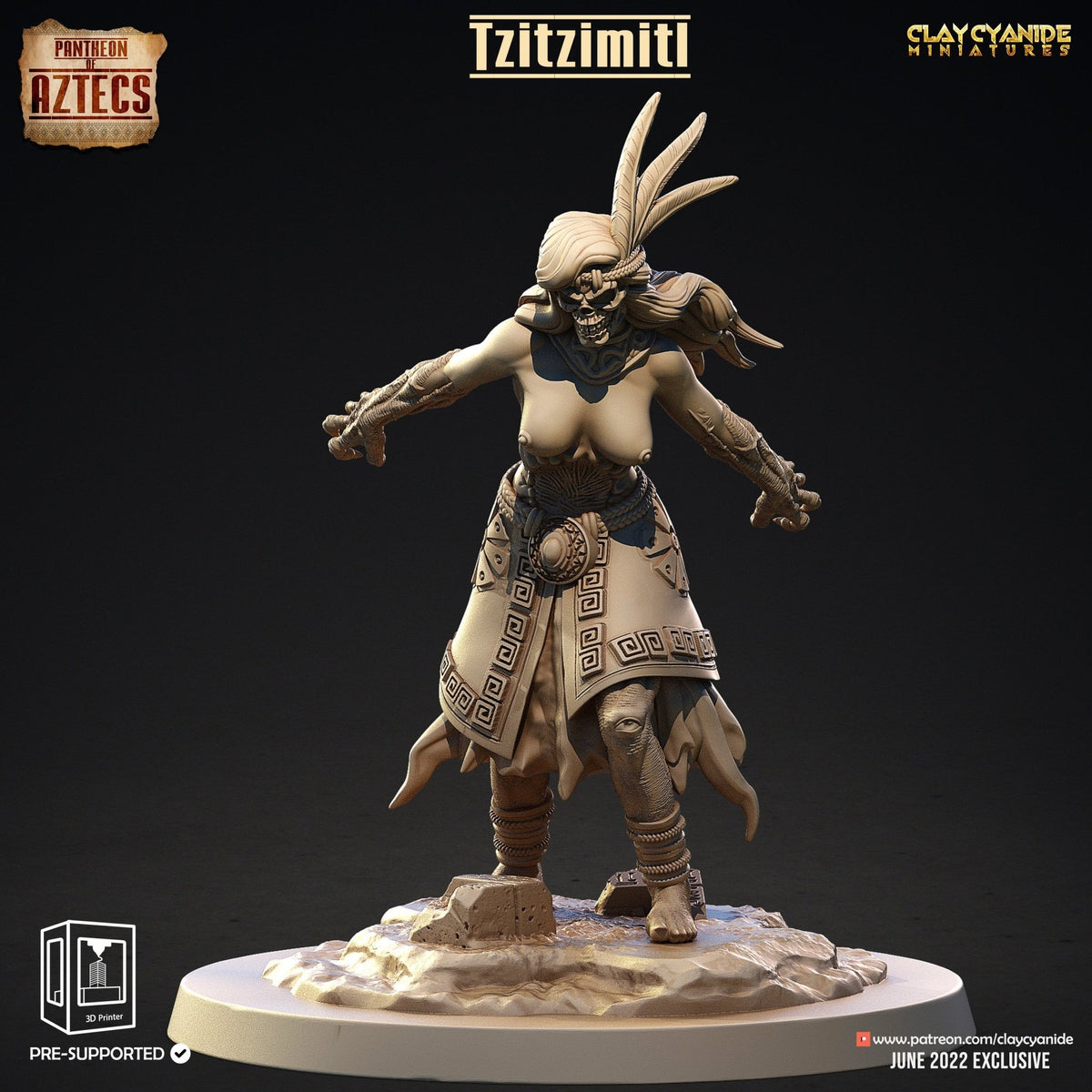 Tzitzimitl - Pantheon of the Aztecs - Clay Cyanide - Sigmarite Boutique