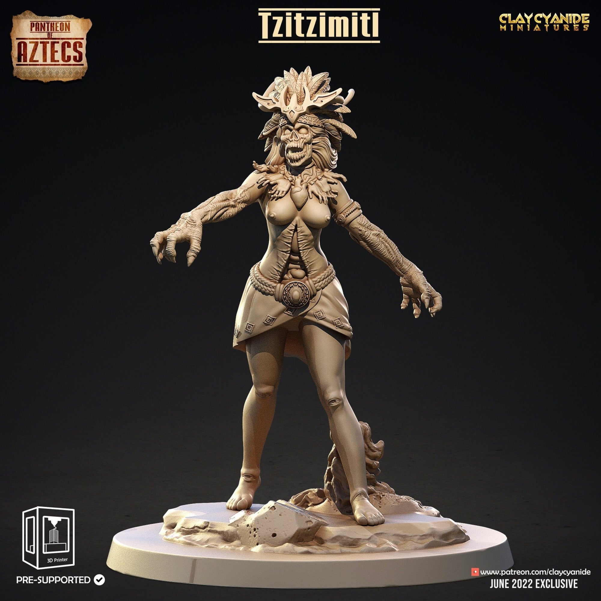 Tzitzimitl - Pantheon of the Aztecs - Clay Cyanide - Sigmarite Boutique