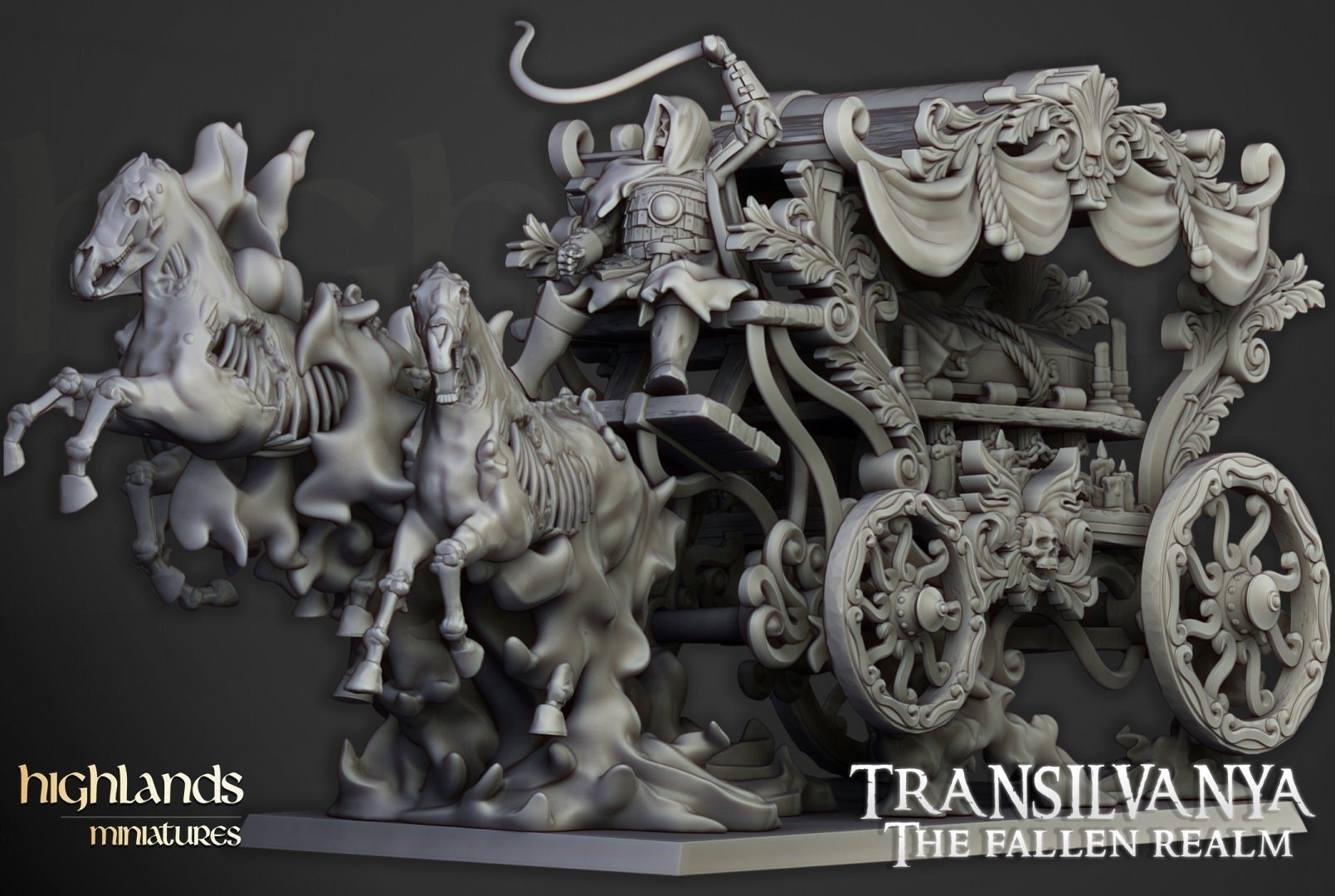 Undead Boyar Chariot - Highlands Miniatures - Sigmarite Boutique