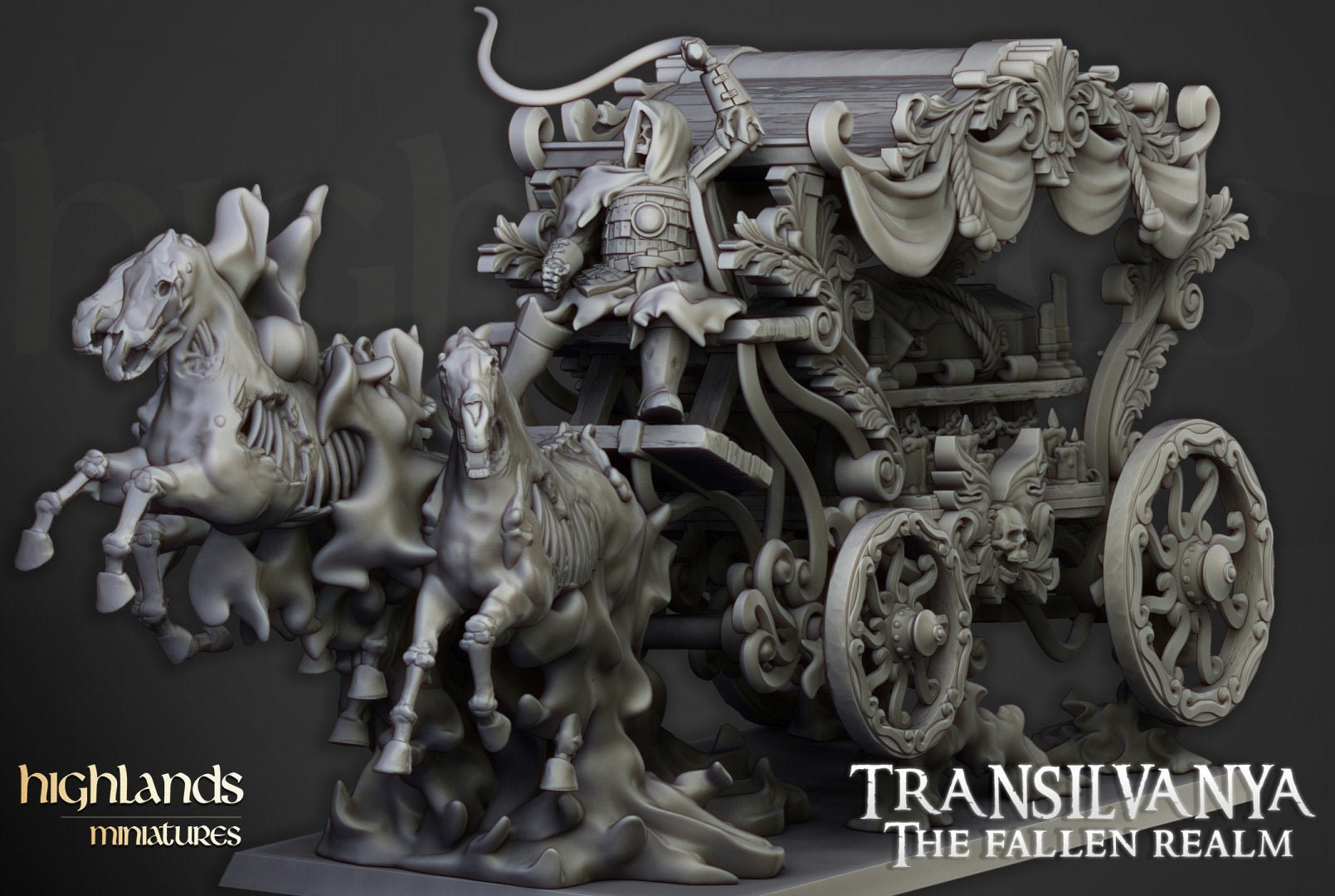 Undead Boyar Chariot - Highlands Miniatures - Sigmarite Boutique