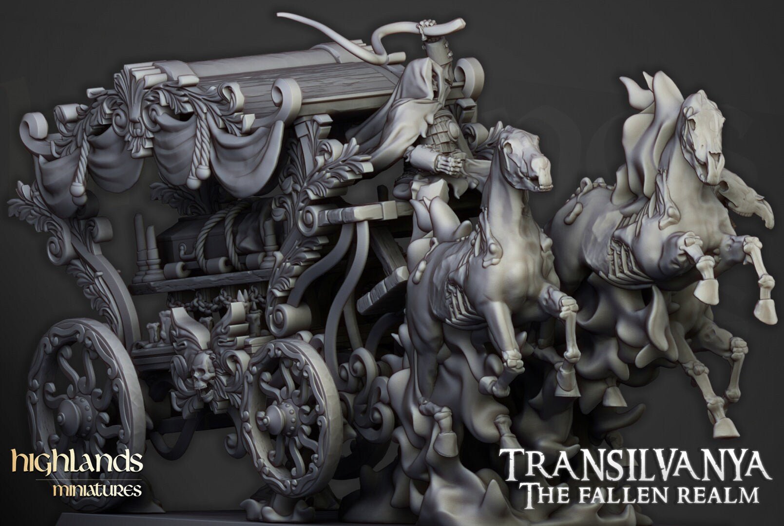 Undead Boyar Chariot - Highlands Miniatures - Sigmarite Boutique