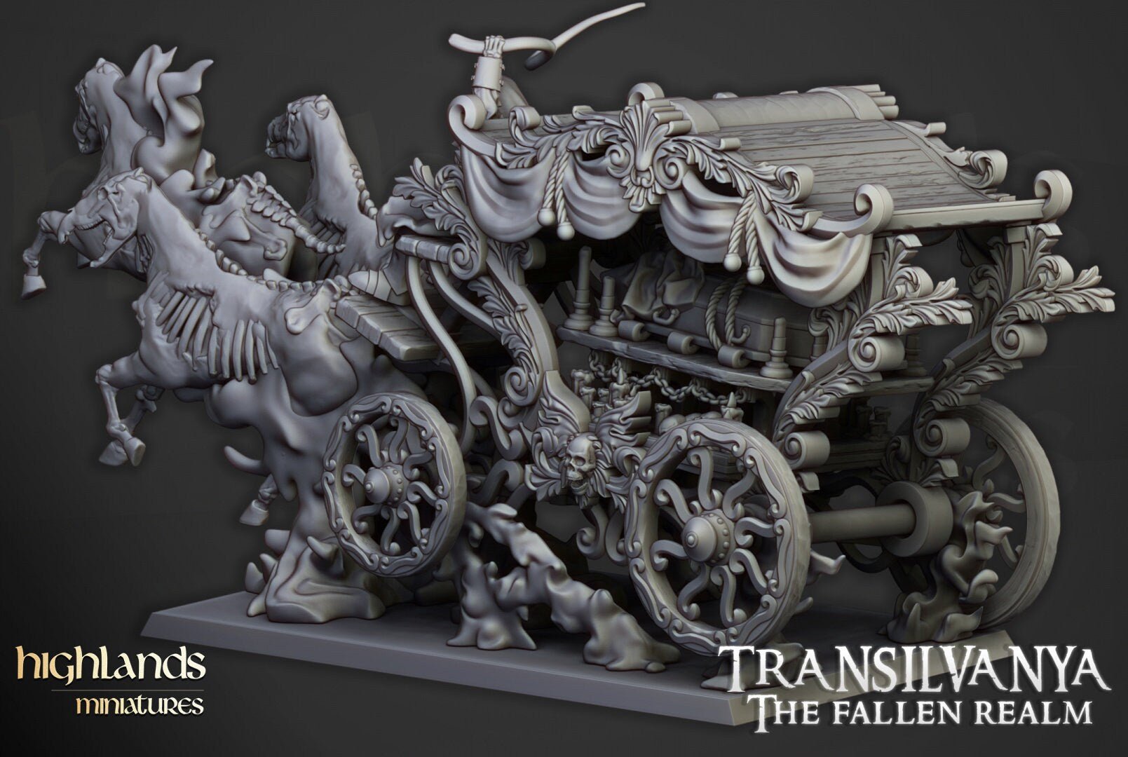 Undead Boyar Chariot - Highlands Miniatures - Sigmarite Boutique