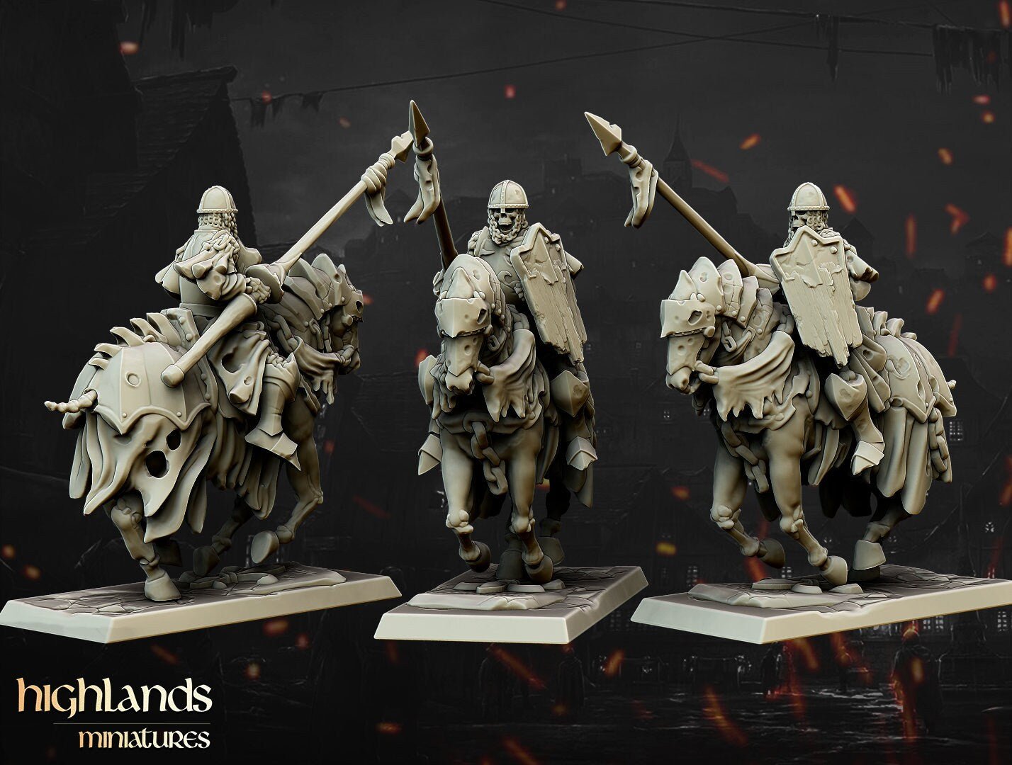 Undead Dark Knights - Highlands Miniatures - Sigmarite Boutique