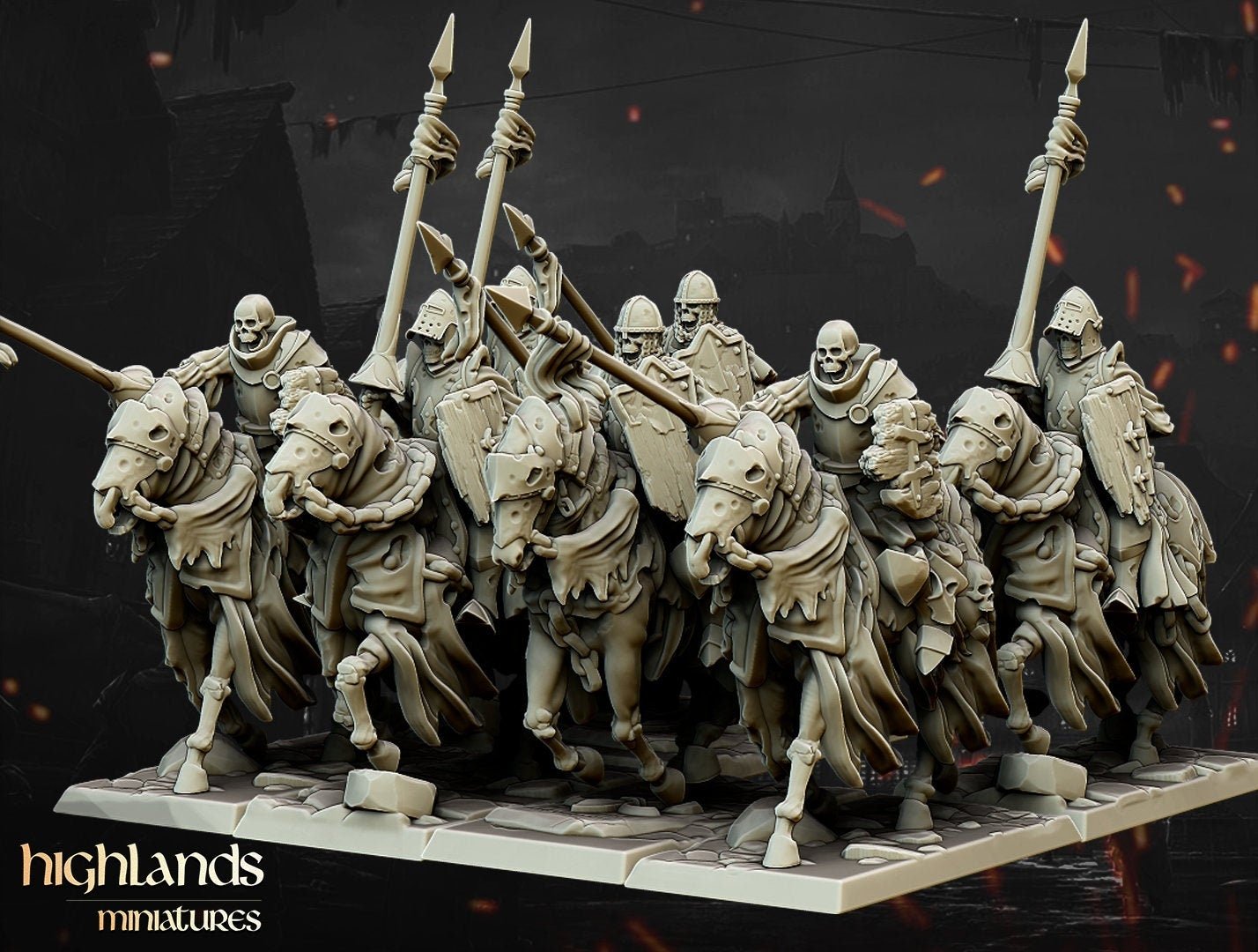 Undead Dark Knights - Highlands Miniatures - Sigmarite Boutique