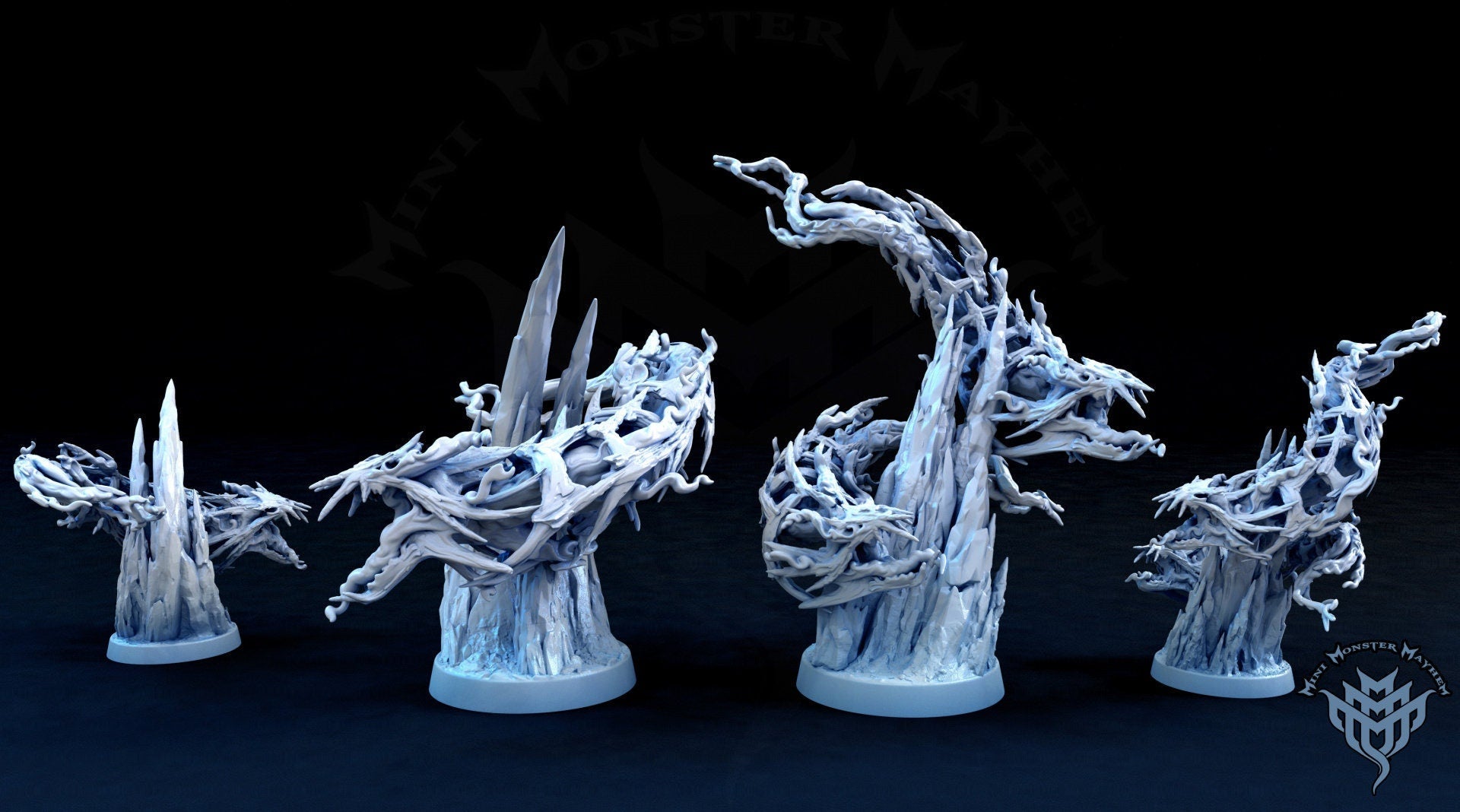 Undead Ice Serpents - Glacial Depths - Mini Monster Mayhem - Sigmarite Boutique