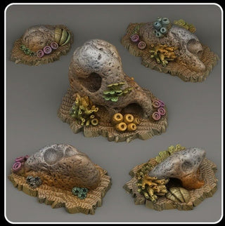 Underwater Stone Caves - Fantastic Plants and Rocks - Print Your Monsters - Sigmarite Boutique