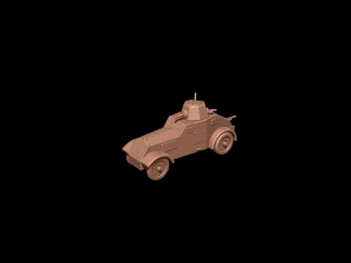 Ursus WZ.29 Armored Car - WWII Polish Recon Vehicle - 3D Printed Resin Miniatures in 6mm, 10mm, 15mm, and 20mm Scale - Eskice Miniatures - Sigmarite Boutique